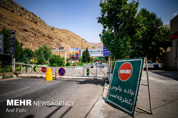 جاده چالوس یکطرفه شد